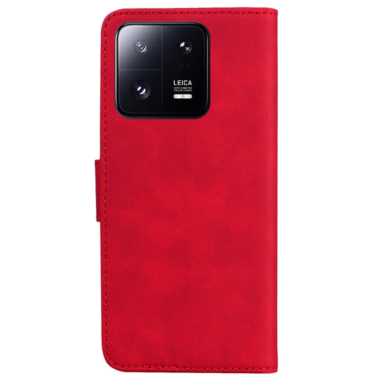 For Xiaomi 13 Pro 5G Skin Feel Pure Color Flip Leather Phone Case