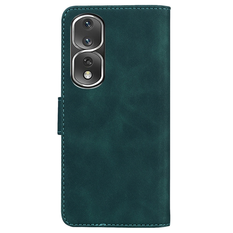 For Honor 80 Pro Skin Feel Pure Color Flip Leather Phone Case