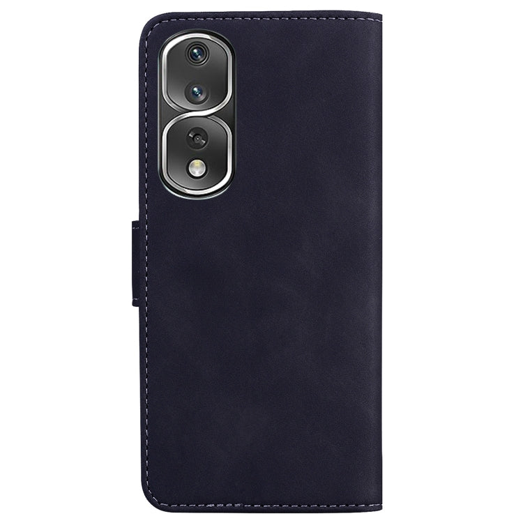 For Honor 80 Pro Skin Feel Pure Color Flip Leather Phone Case