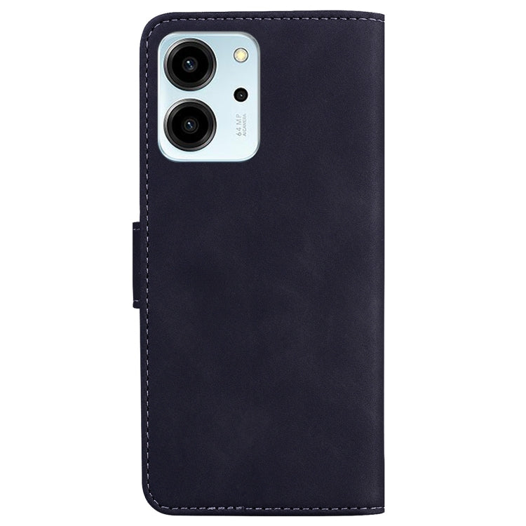 For Honor 80 SE Skin Feel Pure Color Flip Leather Phone Case