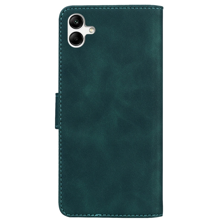 For Samsung Galaxy A04e / F04 / M04 Skin Feel Pure Color Flip Leather Phone Case