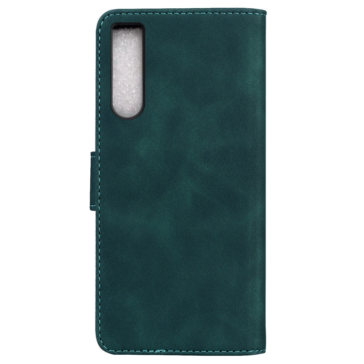 For Sony Xperia 10 IV 2023 Skin Feel Pure Color Flip Leather Phone Case