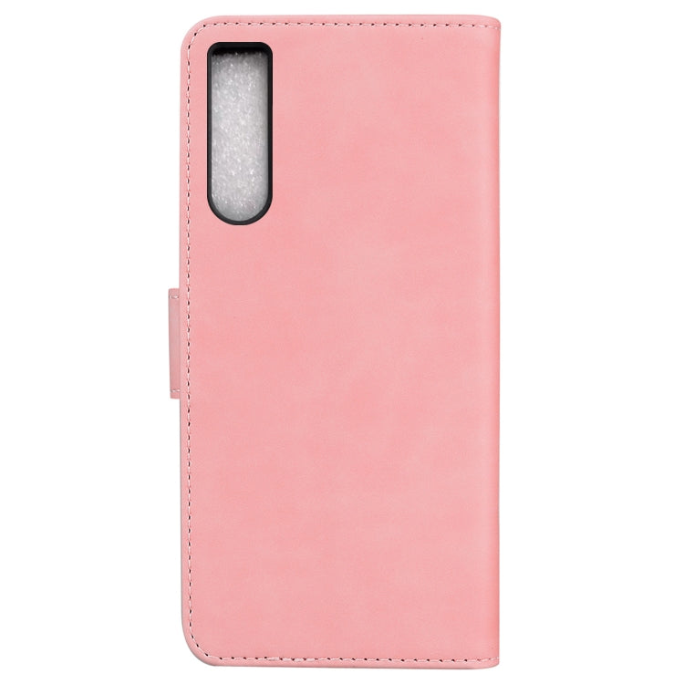 For Sony Xperia 10 IV 2023 Skin Feel Pure Color Flip Leather Phone Case