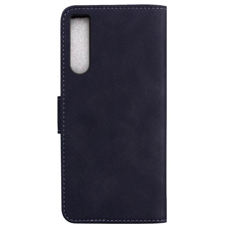 For Sony Xperia 10 IV 2023 Skin Feel Pure Color Flip Leather Phone Case