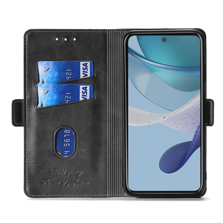 For Xiaomi Redmi Note 12 Pro Speed/Poco X5 Pro Contrast Color Side Buckle Leather Phone Case
