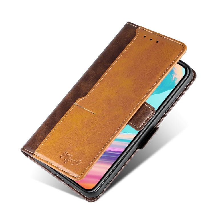 For Xiaomi Redmi 12C 4G Contrast Color Side Buckle Leather Phone Case
