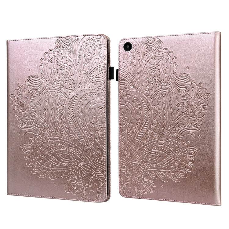 For Huawei MatePad SE 10.4 2022 Peacock Embossed Pattern Leather Tablet Case