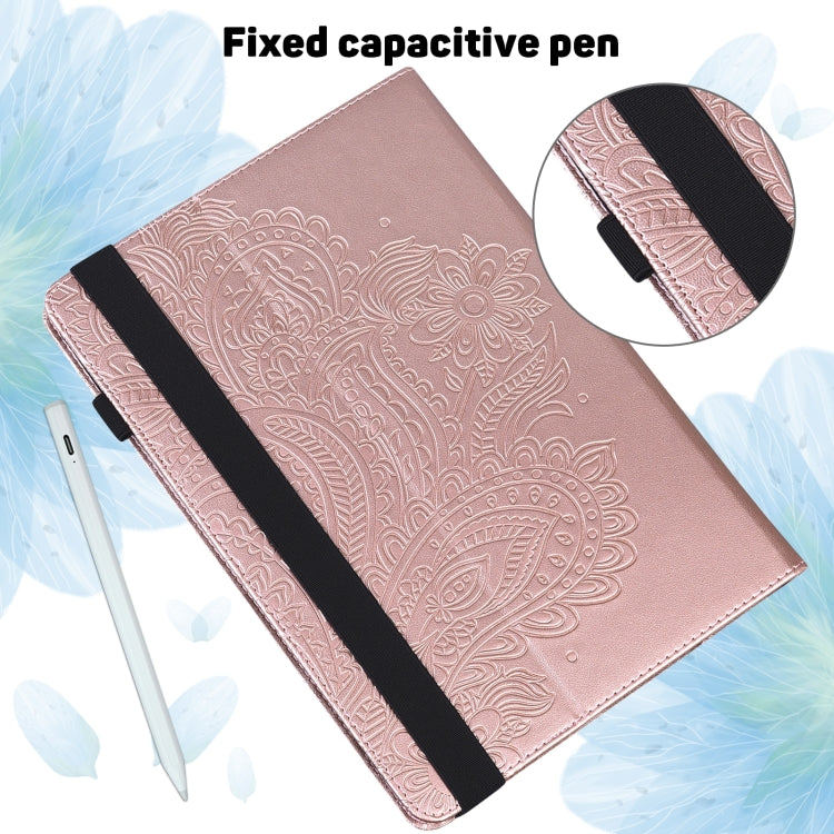 For Huawei MatePad SE 10.4 2022 Peacock Embossed Pattern Leather Tablet Case