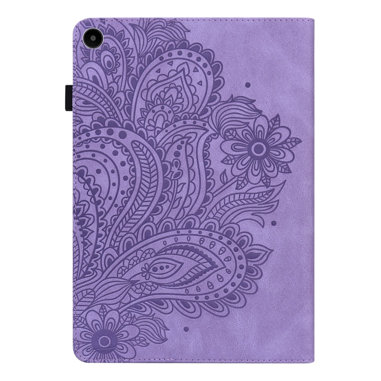 For Huawei MatePad SE 10.4 2022 Peacock Embossed Pattern Leather Tablet Case