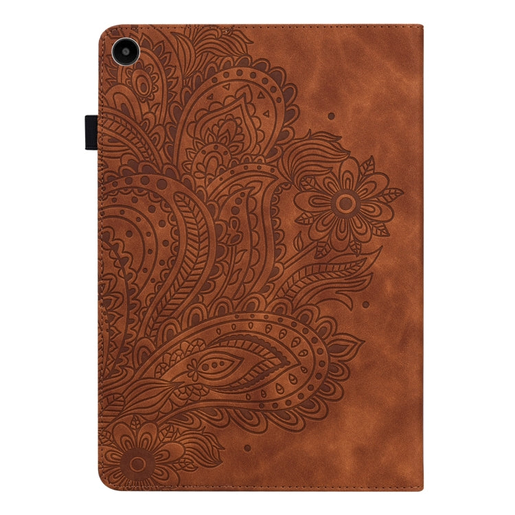 For Huawei MatePad SE 10.4 2022 Peacock Embossed Pattern Leather Tablet Case