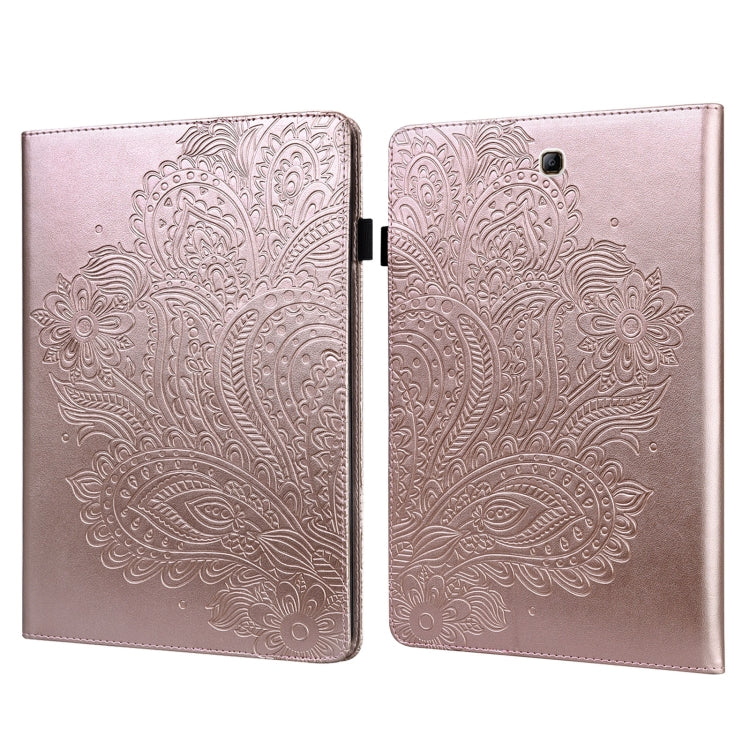 For Samsung Galaxy Tab A 9.7 T550 / T555 Peacock Embossed Pattern Leather Tablet Case