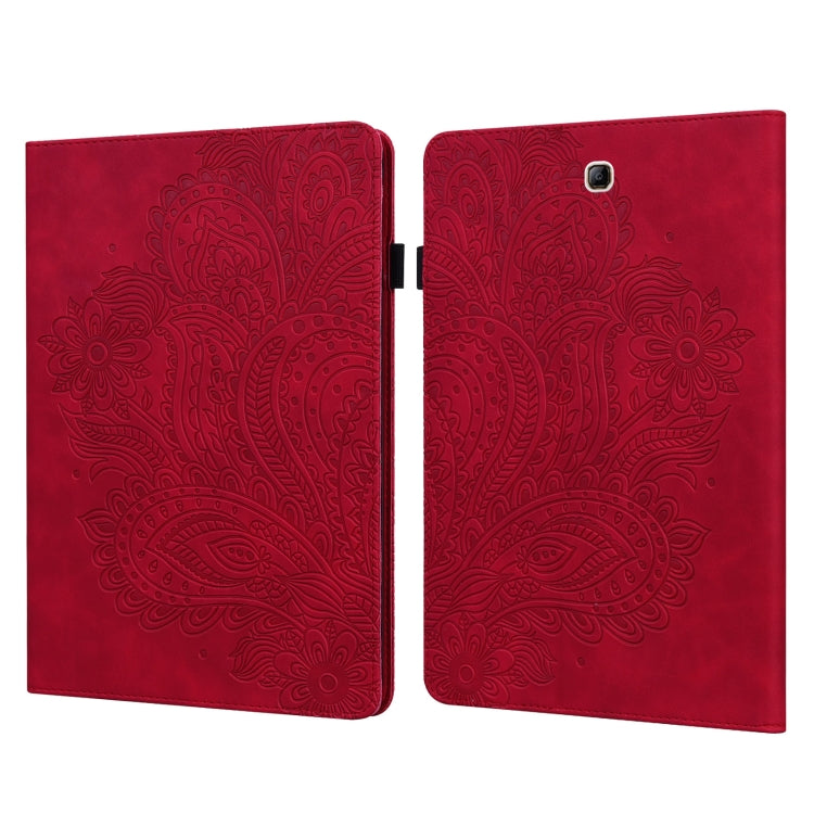 For Samsung Galaxy Tab A 9.7 T550 / T555 Peacock Embossed Pattern Leather Tablet Case