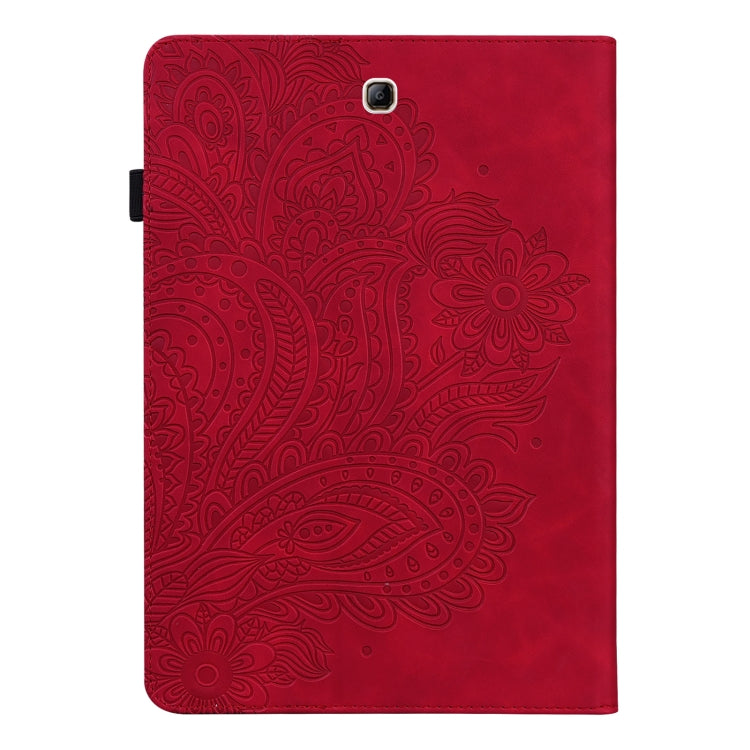 For Samsung Galaxy Tab A 9.7 T550 / T555 Peacock Embossed Pattern Leather Tablet Case