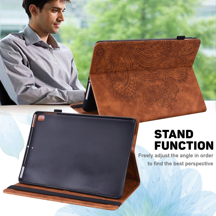 For Samsung Galaxy Tab A 9.7 T550 / T555 Peacock Embossed Pattern Leather Tablet Case