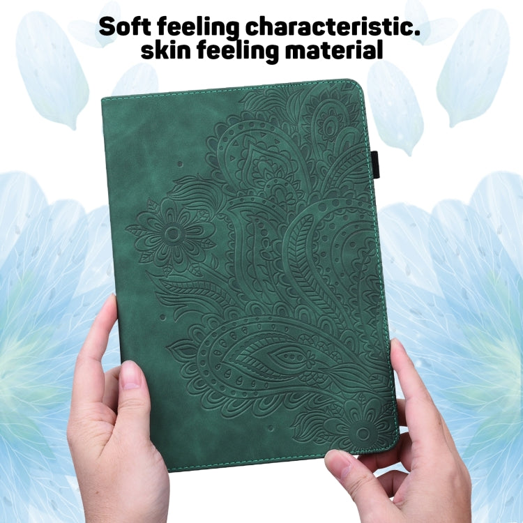 For Samsung Galaxy Tab A 9.7 T550 / T555 Peacock Embossed Pattern Leather Tablet Case