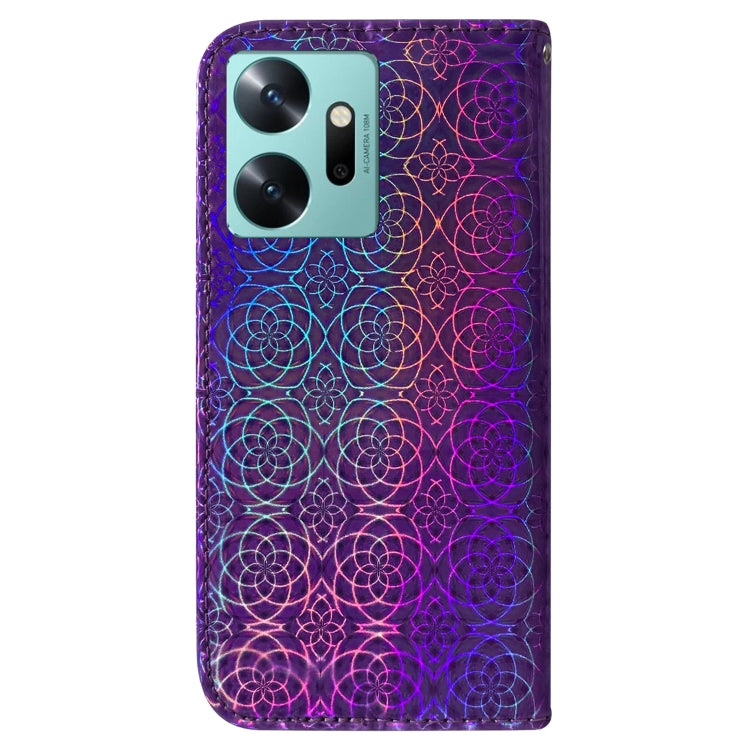 For Infinix Zero 20 / X6821 Colorful Magnetic Buckle Leather Phone Case