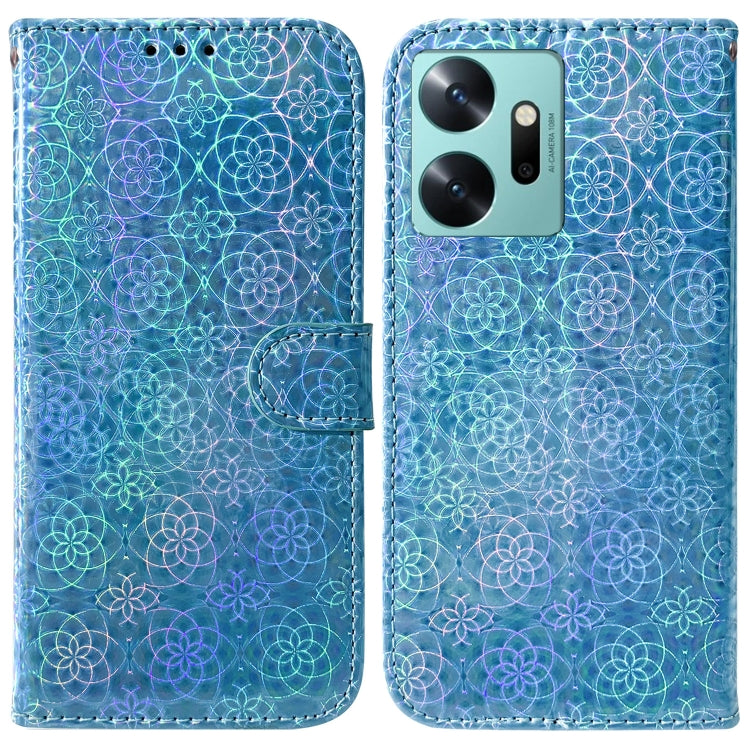 For Infinix Zero 20 / X6821 Colorful Magnetic Buckle Leather Phone Case