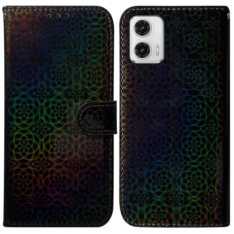 For Motorola Moto G73 Colorful Magnetic Buckle Leather Phone Case