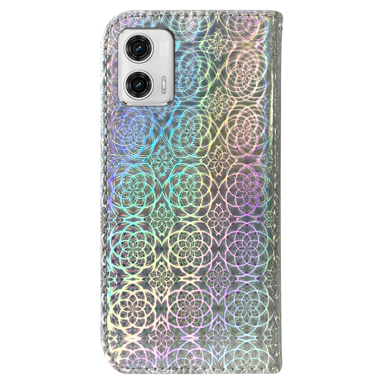 For Motorola Moto G73 Colorful Magnetic Buckle Leather Phone Case