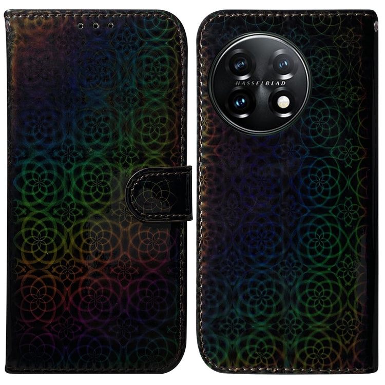 For OnePlus 11 Colorful Magnetic Buckle Leather Phone Case
