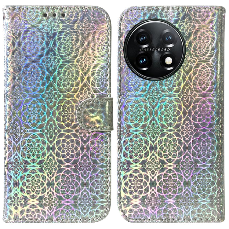 For OnePlus 11 Colorful Magnetic Buckle Leather Phone Case