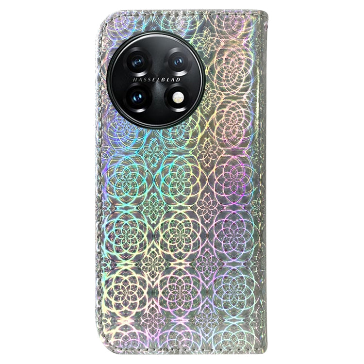 For OnePlus 11 Colorful Magnetic Buckle Leather Phone Case