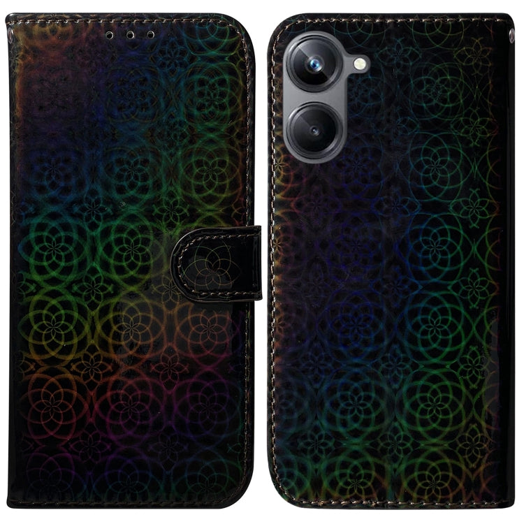 For Realme 10 Pro 5G Colorful Magnetic Buckle Leather Phone Case