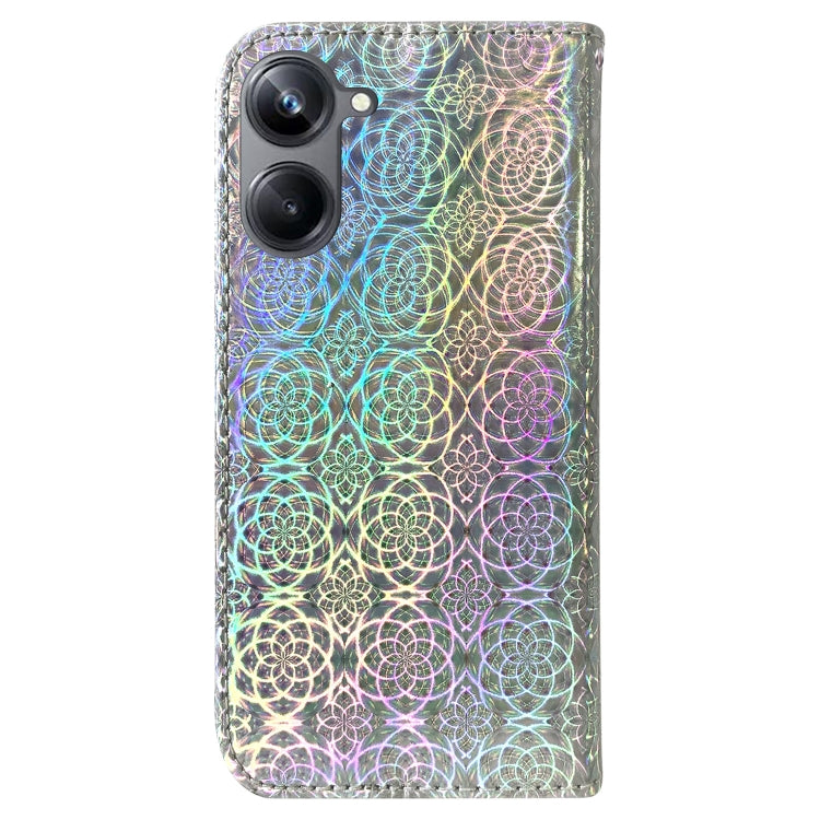 For Realme 10 Pro 5G Colorful Magnetic Buckle Leather Phone Case