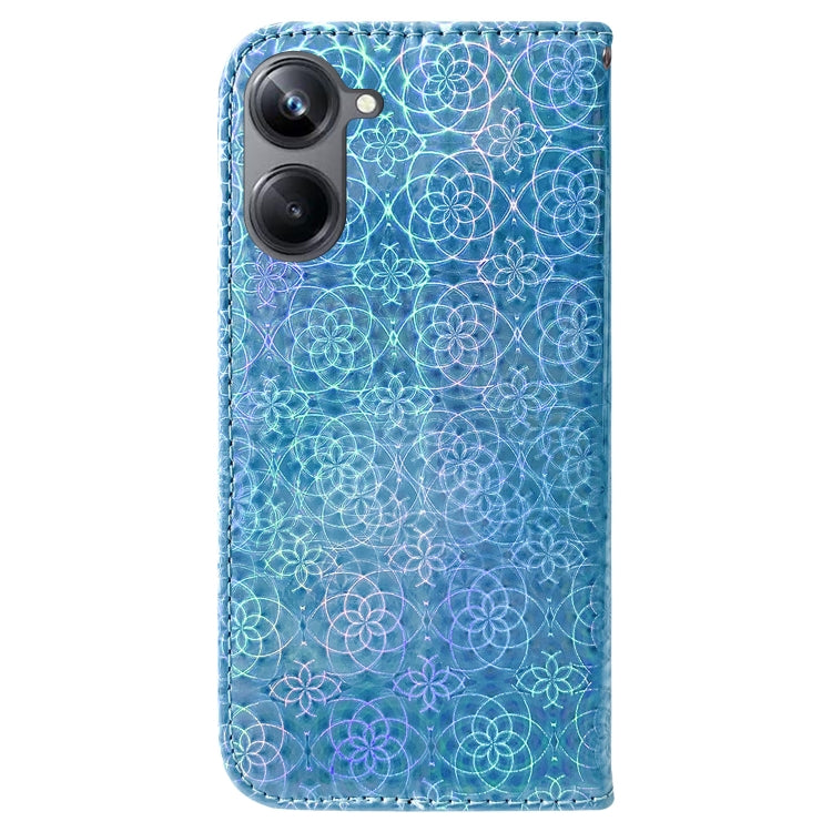 For Realme 10 Pro 5G Colorful Magnetic Buckle Leather Phone Case