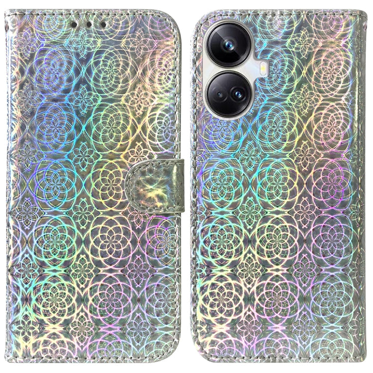 For Realme 10 Pro+ Colorful Magnetic Buckle Leather Phone Case