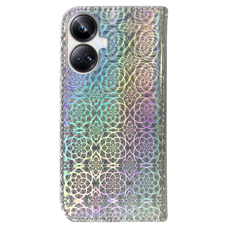 For Realme 10 Pro+ Colorful Magnetic Buckle Leather Phone Case