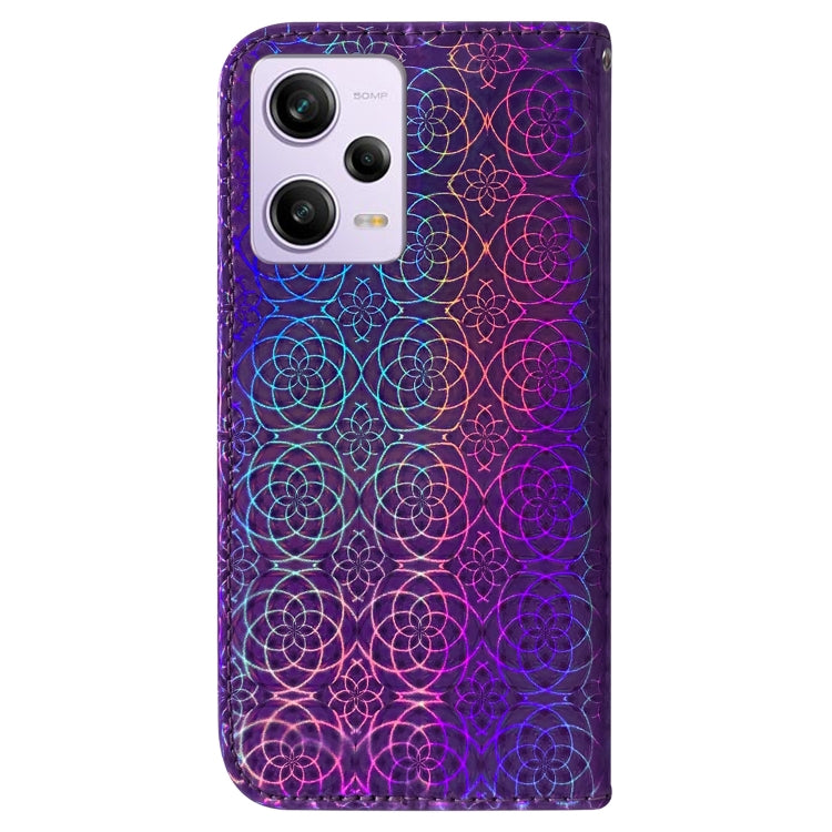 For Xiaomi Redmi Note 12 Pro Colorful Magnetic Buckle Leather Phone Case