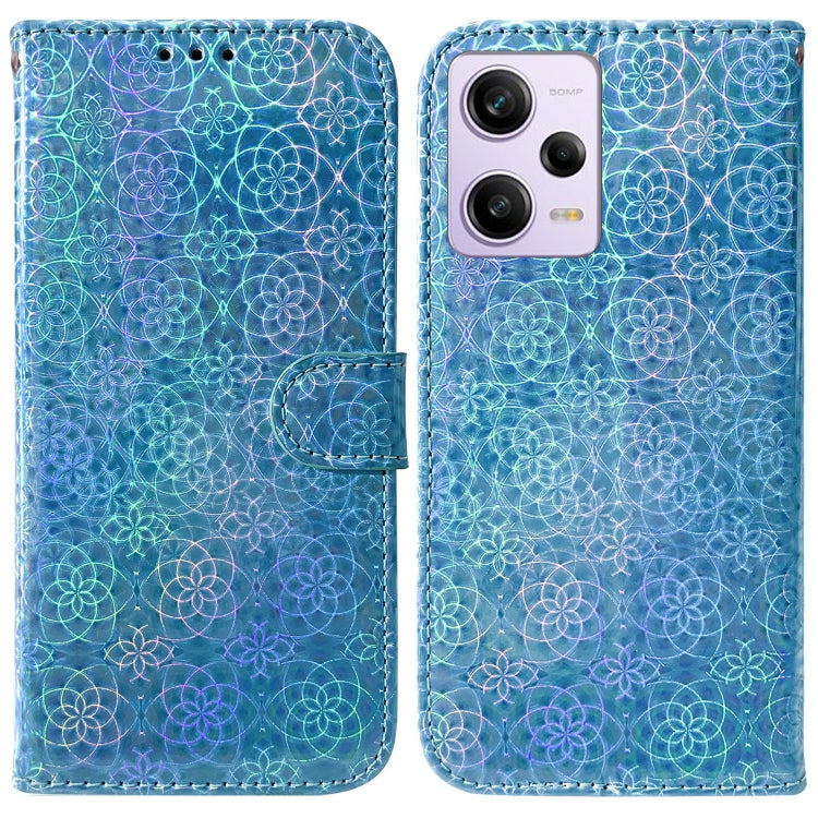 For Xiaomi Redmi Note 12 Pro Colorful Magnetic Buckle Leather Phone Case