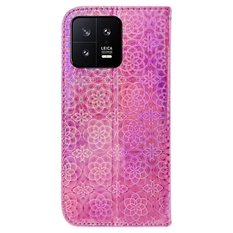 For Xiaomi 13 5G Colorful Magnetic Buckle Leather Phone Case