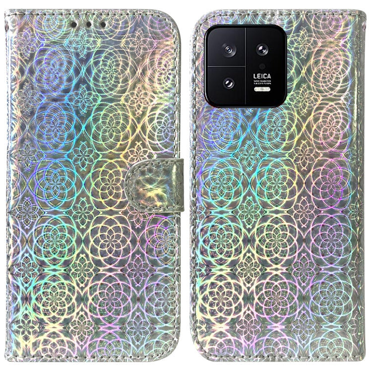 For Xiaomi 13 5G Colorful Magnetic Buckle Leather Phone Case