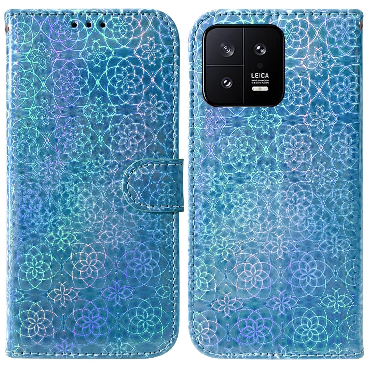 For Xiaomi 13 5G Colorful Magnetic Buckle Leather Phone Case