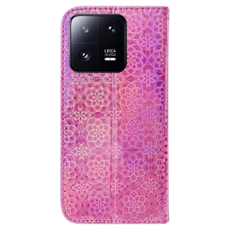 For Xiaomi 13 Pro 5G Colorful Magnetic Buckle Leather Phone Case