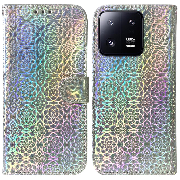 For Xiaomi 13 Pro 5G Colorful Magnetic Buckle Leather Phone Case