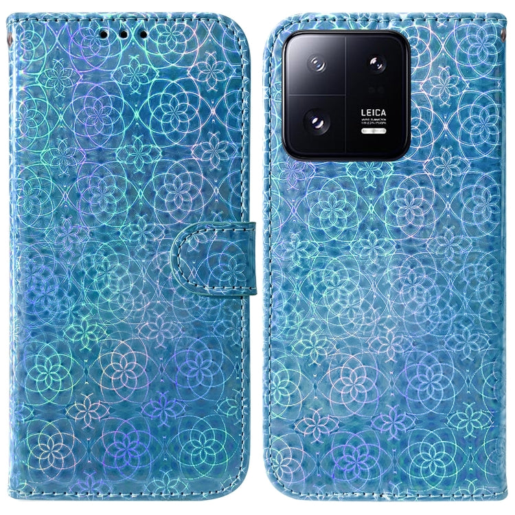 For Xiaomi 13 Pro 5G Colorful Magnetic Buckle Leather Phone Case