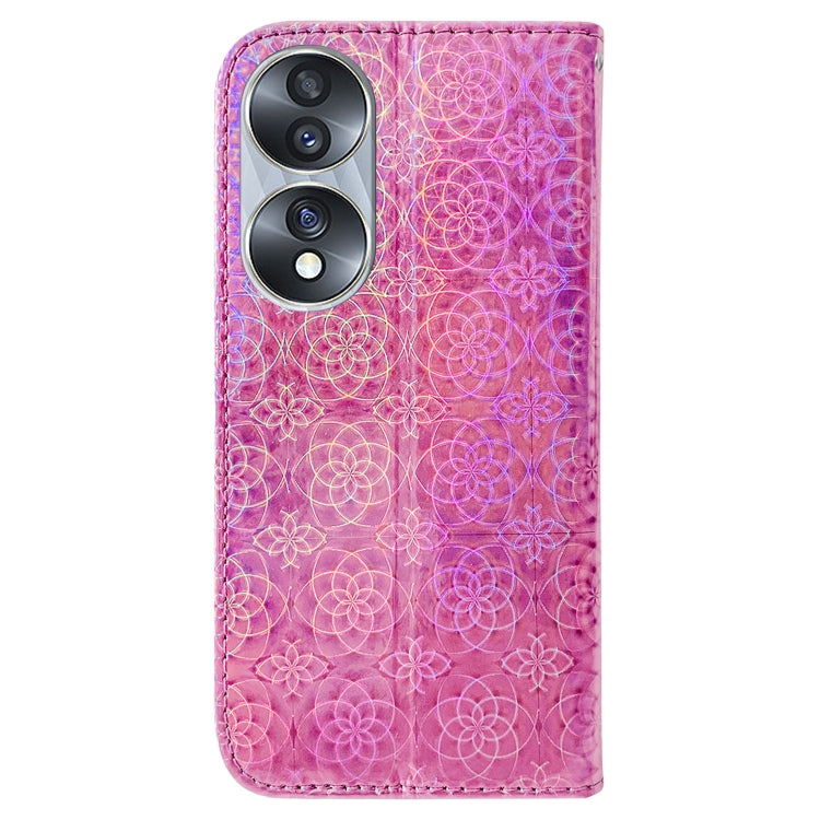 For Honor 70 Colorful Magnetic Buckle Leather Phone Case