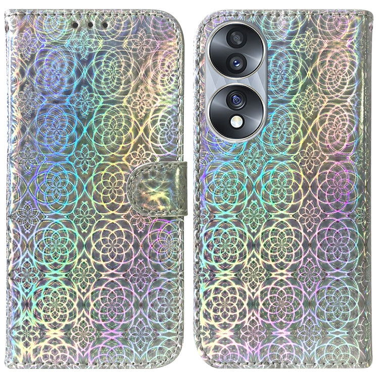 For Honor 70 Colorful Magnetic Buckle Leather Phone Case