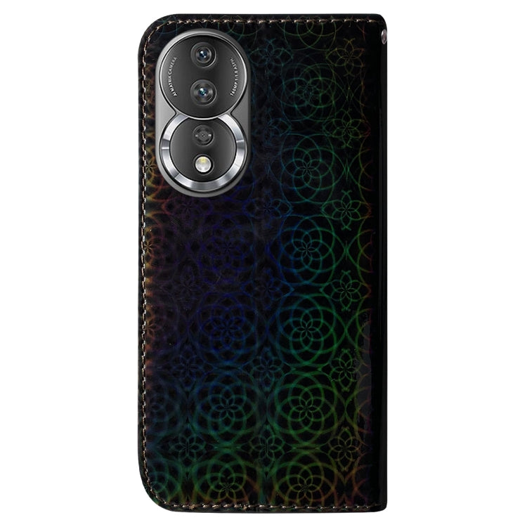 For Honor 80 Colorful Magnetic Buckle Leather Phone Case