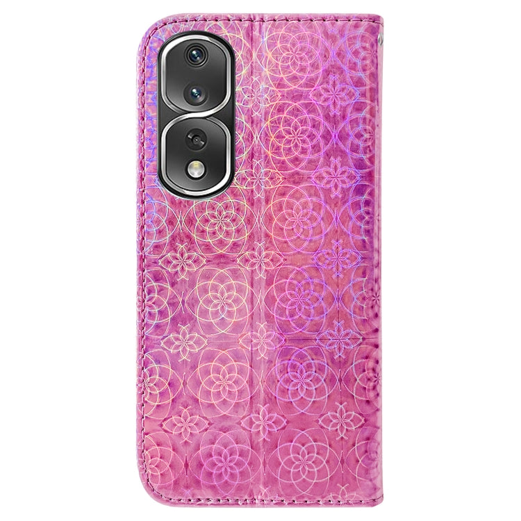 For Honor 80 Pro Colorful Magnetic Buckle Leather Phone Case