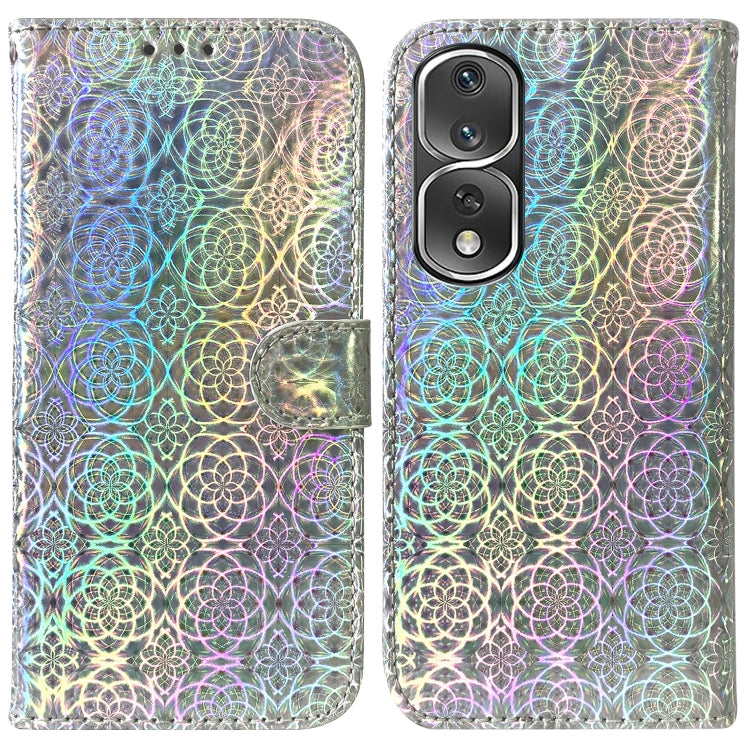 For Honor 80 Pro Colorful Magnetic Buckle Leather Phone Case