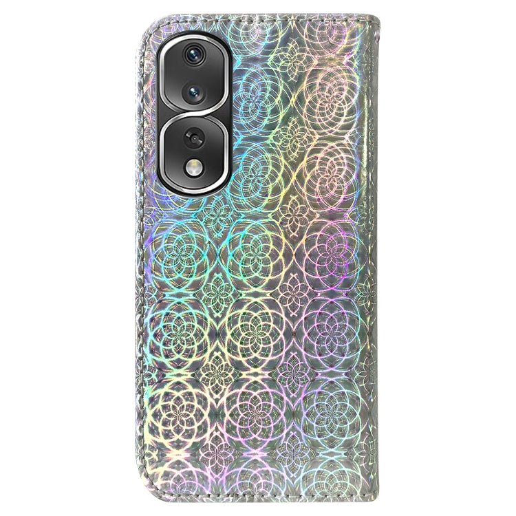 For Honor 80 Pro Colorful Magnetic Buckle Leather Phone Case