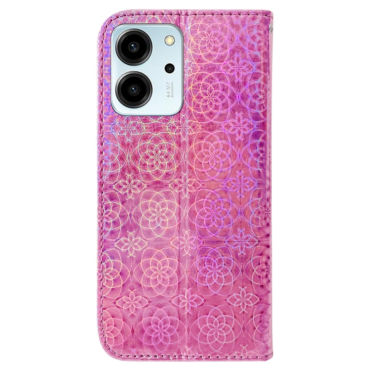 For Honor 80 SE Colorful Magnetic Buckle Leather Phone Case