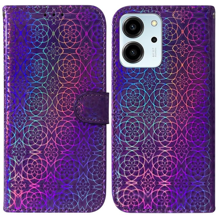 For Honor 80 SE Colorful Magnetic Buckle Leather Phone Case