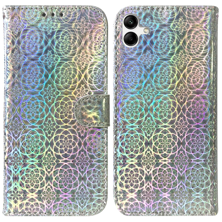 For Samsung Galaxy A04e / F04 / M04 Colorful Magnetic Buckle Leather Phone Case