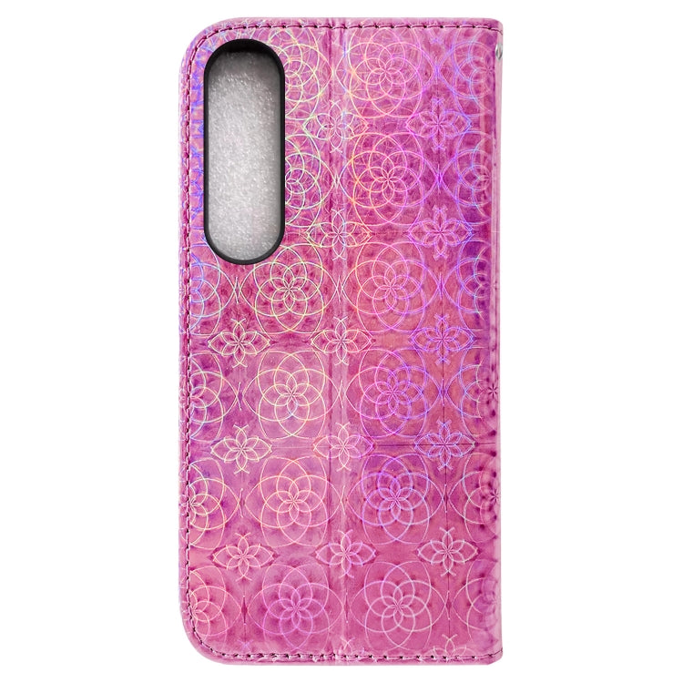 For Sony Xperia 1 IV 2023 Colorful Magnetic Buckle Leather Phone Case