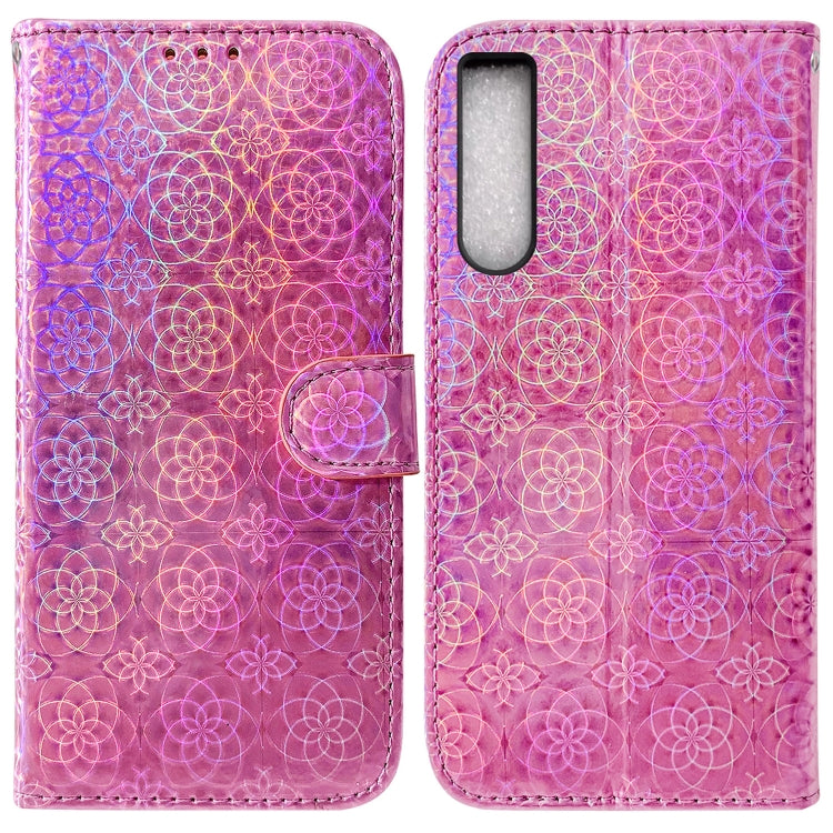 For Sony Xperia 10 IV 2023 Colorful Magnetic Buckle Leather Phone Case